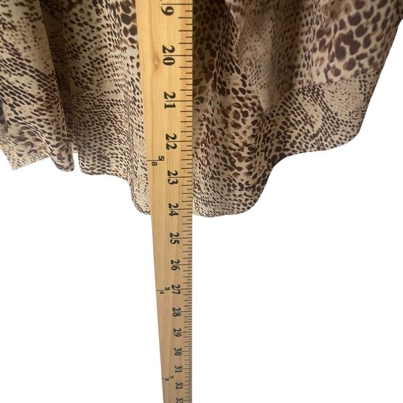 Rampage Y2k Women's Size Small Mob Wives Cheetah Print Tiered Chiffon Skirt - Picture 8 of 8